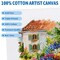 12 Pack Painting-Canvas-Panels,8x10 Inch Canvas Board Super Value Canvases,100% Cotton,Primed Canvas Panel,Acid Free,Artist Canvas Boards for Professionals,Hobby Painters,Students & Kids.